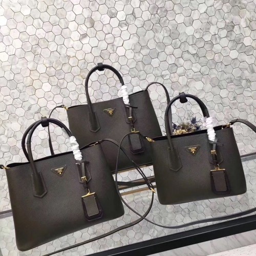 Чанта Prada Saffiano Original от кожа BN2758 черна