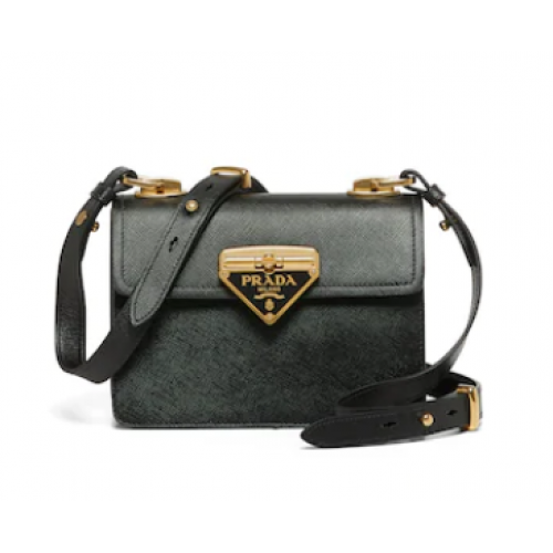 Чанта Prada Saffiano от кожа Prada Symbole 1BD270 черна
