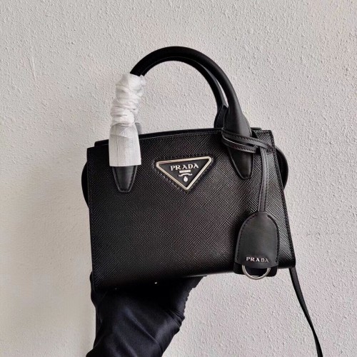 Кожена мини чанта Prada Saffiano 2BA269 черна