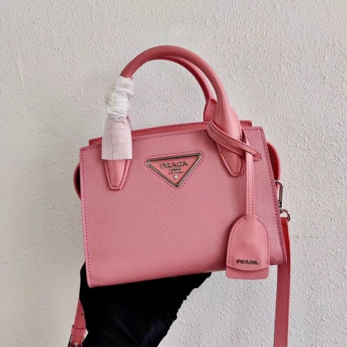 Кожена мини чанта Prada Saffiano 2BA269 розова