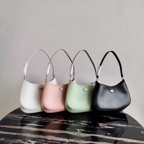 Кожена чанта за рамо Prada Saffiano 2BC499 розова