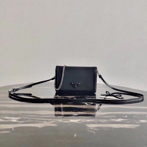 Чанта за рамо Prada Saffiano от кожа 2BP019 черна