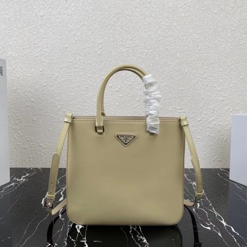 Чанта Prada от четкана кожа 1BA330 Biscuits