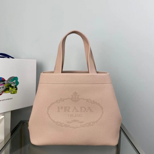 Кожена чанта Prada 1AG833 розова