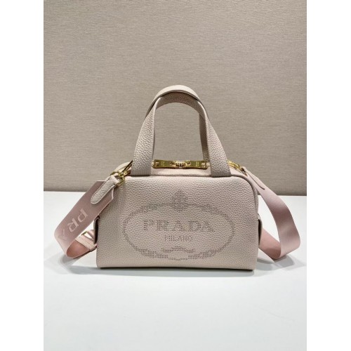 Кожена чанта Prada 1DH770 светло розова