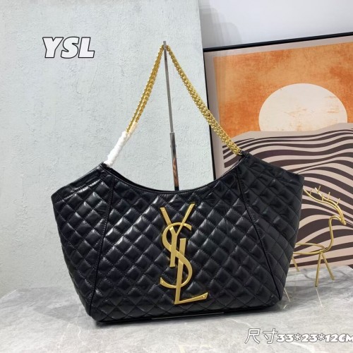 Кожена чанта Saint Laurent Y203531 черна