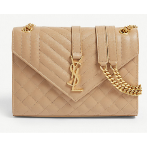 SAINT LAURENT Средна чанта 487206 цвят кайсия