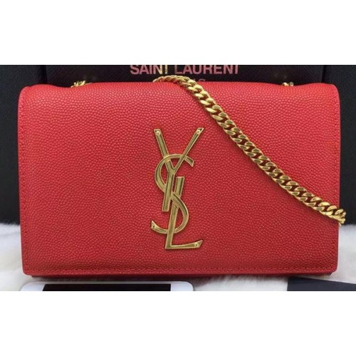 Чанта за рамо SAINT LAURENT Monogramme 311218 Червена