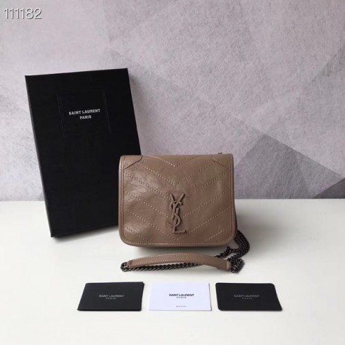Чанта за рамо SAINT LAURENT Niki Mini 03743 Кестен