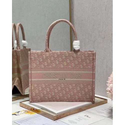 МАЛКА ЧАНТА ЗА КНИГИ DIOR с бродерия C1287-3 розова