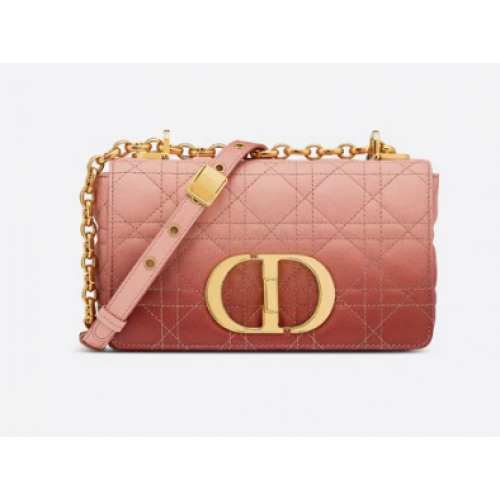 МАЛКА ЧАНТА DIOR CARO Pink Gradient Cannage Lambskin M9241
