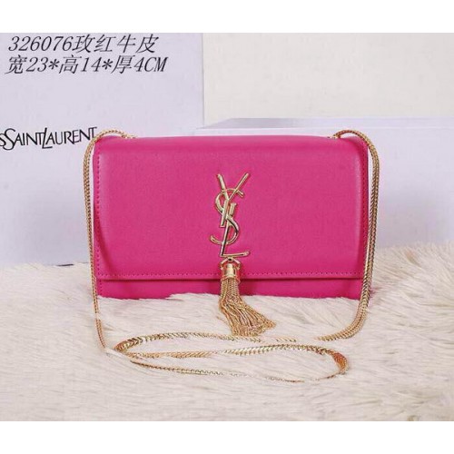 Чанта за рамо Saint Laurent Mini Monogram 326076 Розова