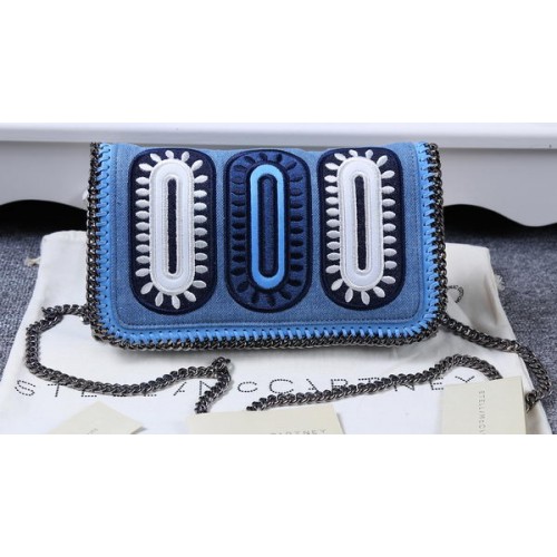 Чанта Stella McCartney Denim Cross Body SM829 Синя