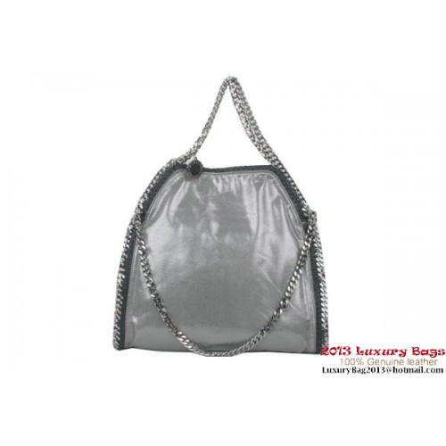Чанта Stella McCartney Falabella от PVC сгъваема 809 сребриста