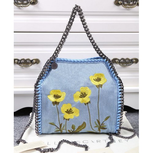 Дънкова чанта Stella McCartney Falabella SMC8866 жълта