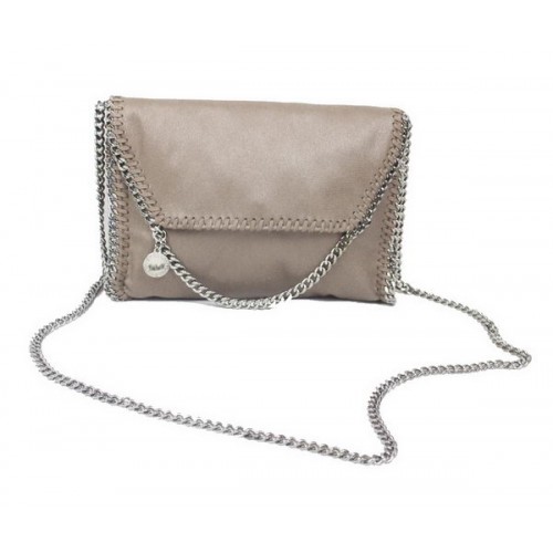 Чанта Stella McCartney Falabella от каки PVC, кръстосано рамо, 875 сребриста