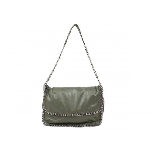 Чанта Stella McCartney Falabella от PVC, тъмнозелена, 838