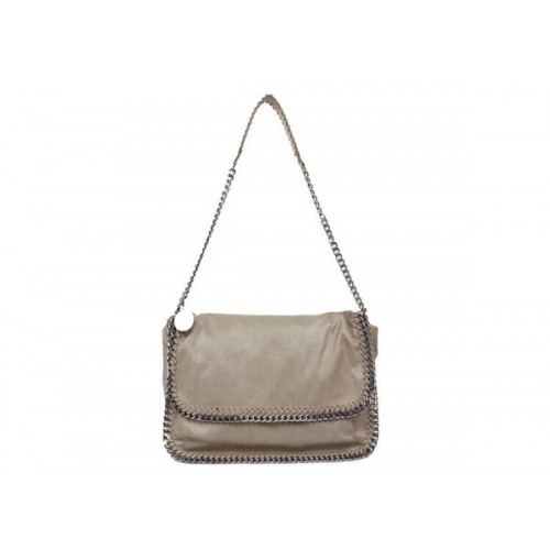 Чанта Stella McCartney Falabella от PVC, цвят каки, 838