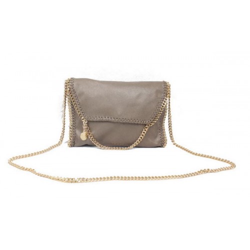 Чанта Stella McCartney Falabella от PVC, цвят светло златист, 875