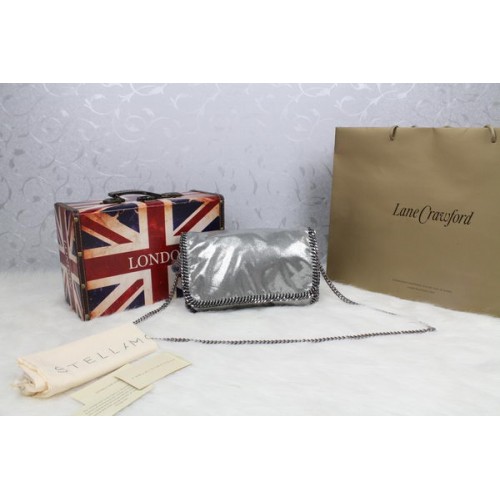 Чанта Stella McCartney Falabella от PVC, сребриста, SM829