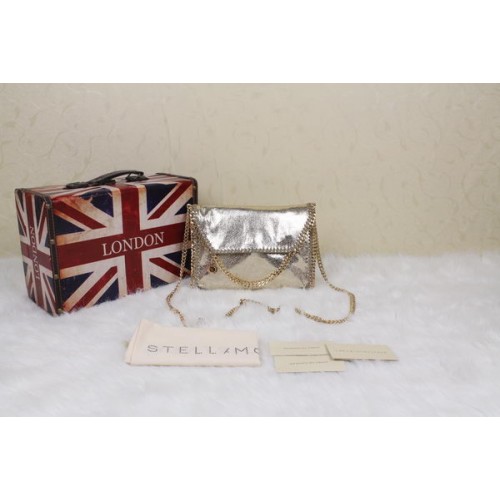 Чанта Stella McCartney Falabella от PVC, златиста, SM875