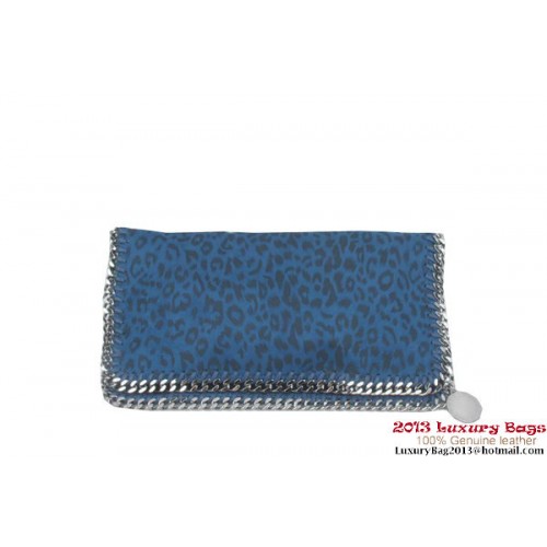 Чанта Stella McCartney Falabella Leopard PVC сгъваема, 812S, синя