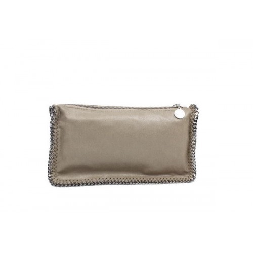 Чанта Stella McCartney Falabella PVC Fold Over Clutch 865 Khaki