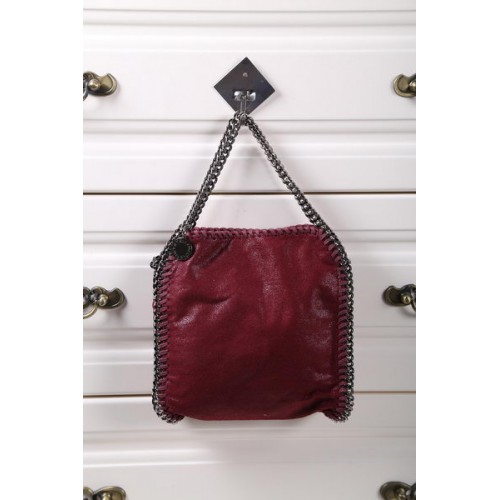 Мини чанта Stella McCartney Falabella SMC895B, цвят вино