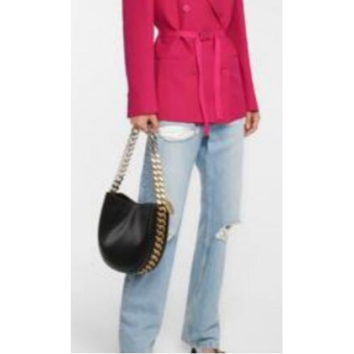 Оригинална кожена чанта Stella McCartney SM8269 черна