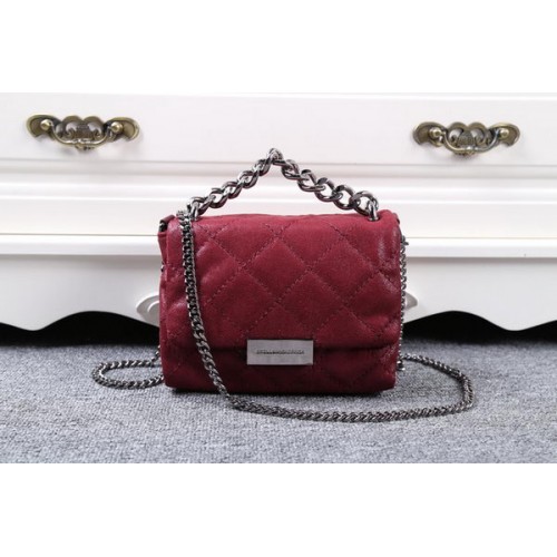 Чанта Stella McCartney Quilted Denim Cross Body SMC015, цвят вино