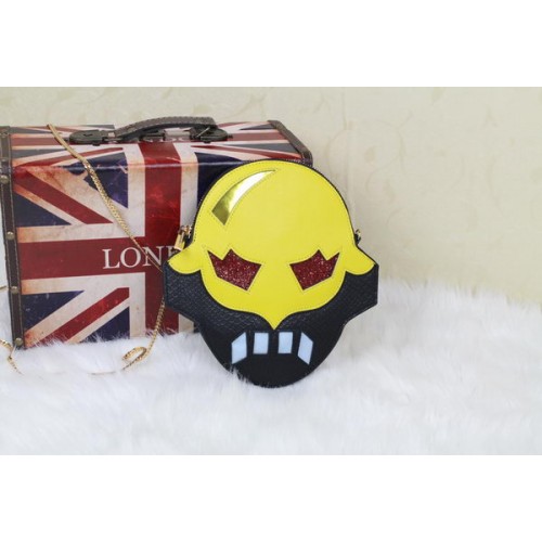 Чанта Stella McCartney SUPERSTELLAHEROES CROSSBODY 892 Черно и жълто