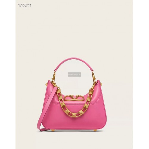 VALENTINO GARAVANI Чанта от телешка кожа Loco V2028 Слива