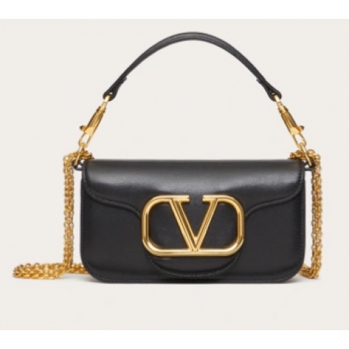 VALENTINO CRAZY MINI CRAZY Чанта за рамо от телешка кожа 1W2B0K черна
