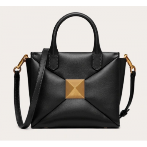 VALENTINO GARAVANI малка чанта от овча кожа One Stud XW0B0K59 черна