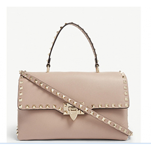 VALENTINO Кожена чанта Rockstud V0094 РОЗОВА