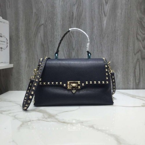 VALENTINO Кожена чанта Rockstud V0094 черна