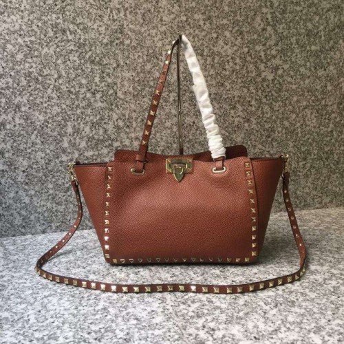 VALENTINO Rockstud средна чанта 0972 кафява