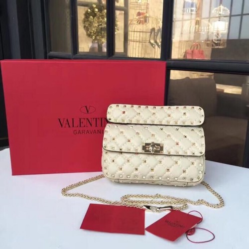 Кожена чанта VALENTINO 0051 Бяла