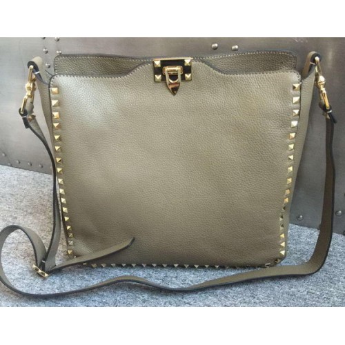 Valentino Garavani Rockstud Hobo Bag VO84499 Сиво