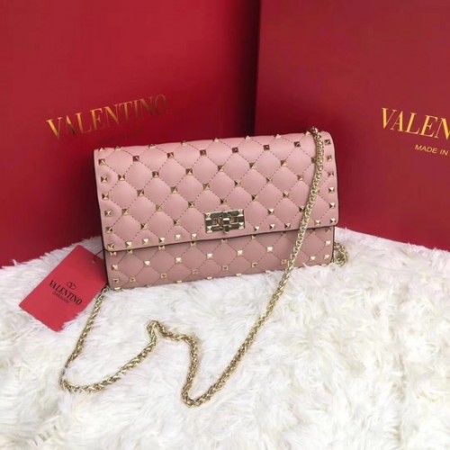 Чанта през рамо Valentino Original Leather 38020 розова