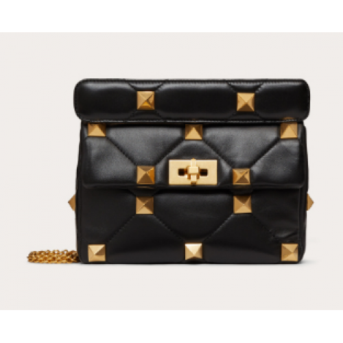 Valentino среден размер Garavani римски шпилки V2060 черно