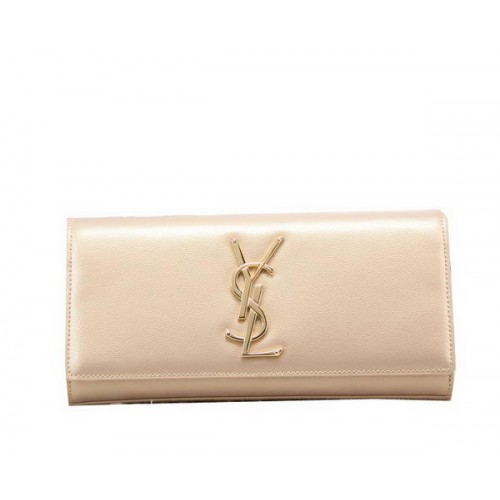 Чанта клъч YSL Classic Monogramme от лачена кожа Y8909 златиста