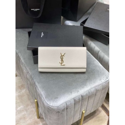 Чанта YSL Saint Laurent Medium Kate Y306078 цвят IVORY NATURAL