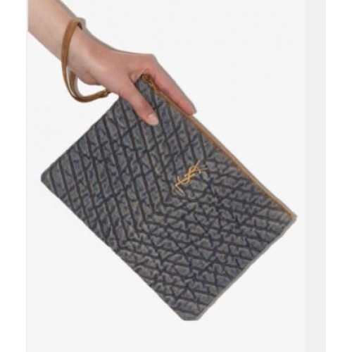 Чанта Yves Saint Laurent DENIM POCHETTE 577455 Синя