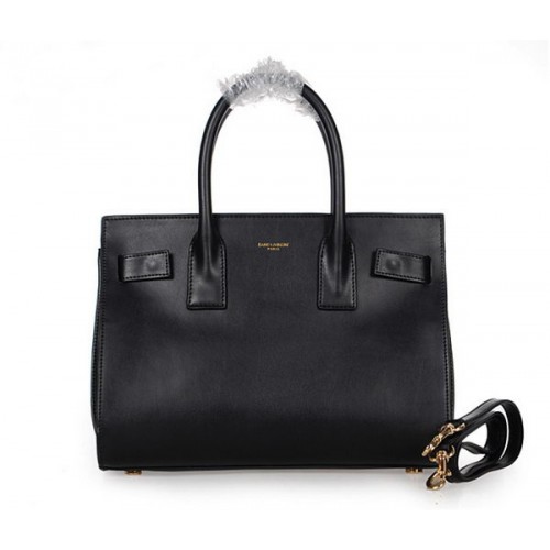 Класическа мини чанта Yves Saint Laurent Sac De Jour Y8338 Черна