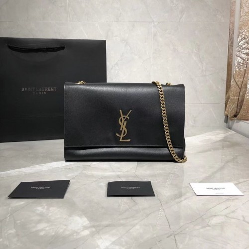 Чанта през рамо Yves Saint Lauren Double Skin Use Original Leather Y553804 Черна