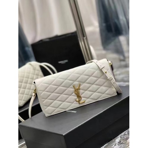 Yves Saint Laurent KATE SUPPLE 99 ОТ ВАТОНИЗИРАНА АГНЕШКА КОЖА 6766281 бял