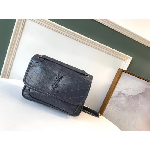 Yves Saint Laurent NIKI BABY ОТ АГНЕШКА КОЖА 498893 тъмносин