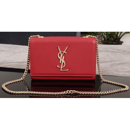 Чанта през рамо Yves Saint Laurent Monogramme 1311228 Червена