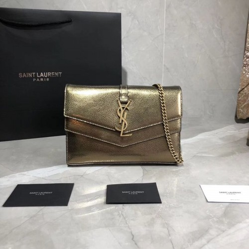 Чанта за през рамо Yves Saint Laurent Original Leather Y554763 Bronze Gold